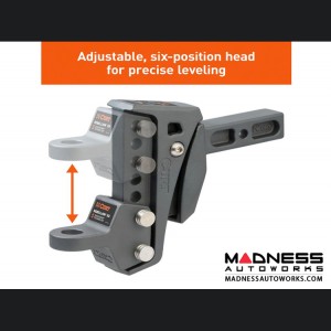 Chevrolet Silverado 2500 - Rebellion XD Adjustable Cushion Hitch Ball Mount - 2" Shank w/ 6- 1/4" Drop